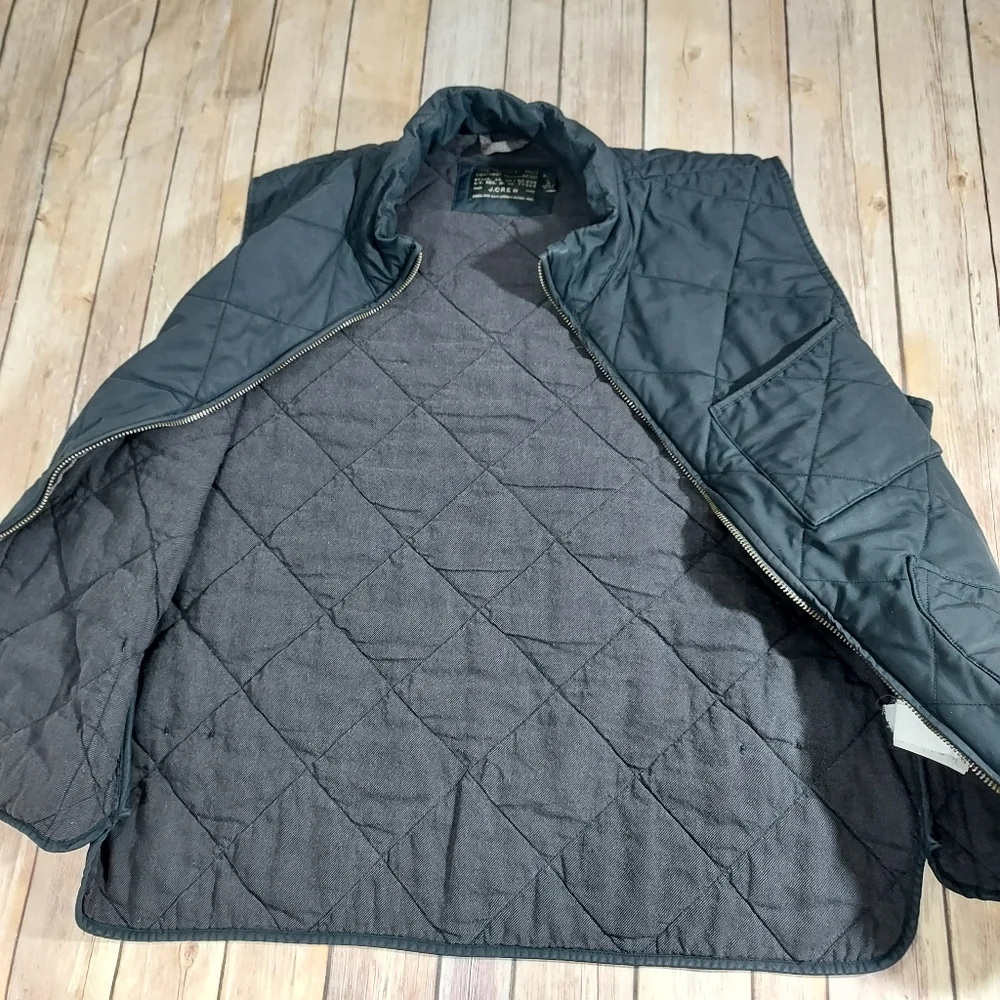 J. Crew Sussex navy quilted insulated vest L